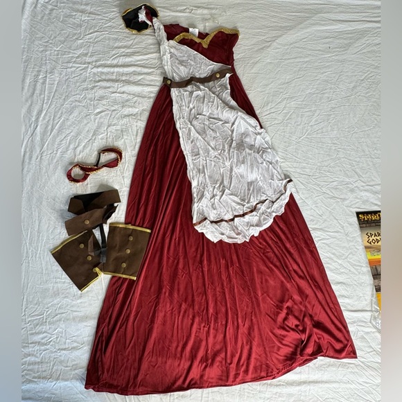 Spirit Halloween Spartan Goddess Greek‎ Cosplay Costume Womens Size M 8-12 - Picture 3 of 9